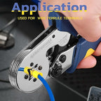 haisstronica Ferrule Crimping Tool Kit Wire Ferrules Crimper with 1200PCS Ferrule AWG 23-7 Wire End Ferrule Terminals