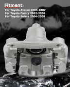 cciyu Rear Right Brake Caliper Assembly w/Bracket 19B2696 For Toyota For Avalon 2005-2007,For Toyota For Camry 2002-2006,For Toyota For Solara 2004-2008
