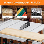 PioneerWorks 10 Inch Table Saw, 15A Multifunctional Saw With Stand & Push Stick, 90° Cross Cut & 0-45° Bevel Cut, 5000RPM, Adjustable Blade Height for Woodworking