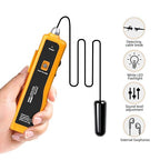 F02 Underground Cable Locator, Wire Tracer with Earphone, Cable Tester for Dog Fence Cables Irrigation Control Wires
