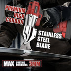 Cordless Sheet Metal Cutter Brushless for Milwaukee 18v Battery(Tool Only), Metal Shears 360 Degree Pivoting Head, Electric Metal Scissors for Cutting Stainless Sheet, Metal, Iron, 221 Ft-Lbs Torque