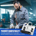 45 Degree Tile Chamfering Tool,Angle Grinder Stand for 45° Tile Cutting,with 4PCS Saw Blades,Gloves,Hose,Adjustable Attachments for Chamfering