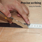 RUITOOL Marking Knife, Long‑Neck Thin Blade Scribing Tool with Dual Grooves for Woodworking – High Carbon Steel Double Beveled Blade for Precision Wood Carving & Fine‑Line Scribing in Narrow Grooves