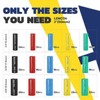 haisstronica 300PCS Heat Shrink Tubing,3:1 Ratio Marine Heat Shrink Tube Kit 6 Colors 3 Sizes Black, Red, Blue, Yellow,Green