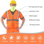 A-SAFETY High visibility Luminous vest Class 3