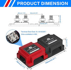 400A Bus Bar 12V Waterproof Power Distribution Block with 8 x M10(3/8") Terminal Studs Heavy Duty Marine Bus Bar Module Design for Automotive RV Car Marine Truck Boat