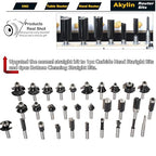 30pcs Router Bits Set,1/4" Shank Router Bit Big Collection 30-Piece Bits with Wooden Case,for Wood Edging,Trimming,Veining,Boring Tenon and Grooving,Carpenters' DIY Gift