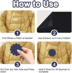 78.8 x 3 inch Nylon Repair Patch Self-Adhesive Fabric Patch Down Jacket Repair Patches for Puffer Jackets Tenacious Tape Polyester Waterproof Lightweight Outdoor Tent Repair Patch Kit for Clothes Bag