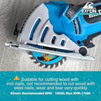 7-1/4 Inch Miter/Table Saw Blades 2pcs, 40 Teeth ATB TCT Fine Finish Wood Cutting Circular Saw Blade with 4/5 Inch Arbor