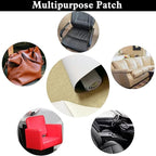 Leather Repair Patch Leather Repair Tape Self-Adhesive Cuttable Vinyl Leather Repair Kit for Couch Sofa Car Seat Furniture Cabinets Chair (Beige, 17.3 X 78.7 inch)