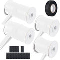 132 ft Expandable Braided Cable Sleeve Wire Loom PET Wire Sleeving，Wrap Management Mesh for Audio Video and Other Home Device Cable Automotive Wire - (1/2 Inch, 1/4 Inch, 2/5 Inch,3/4 Inch,White)