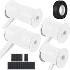 132 ft Expandable Braided Cable Sleeve Wire Loom PET Wire Sleeving，Wrap Management Mesh for Audio Video and Other Home Device Cable Automotive Wire - (1/2 Inch, 1/4 Inch, 2/5 Inch,3/4 Inch,White)
