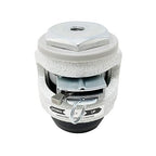 2' Retractable Leveling Caster with Ratcheting and Stemless | Nylon Wheel and NBR Pad | Ivory Color | 550 LBS Load Capacity | Single Caster