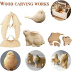 Olerqzer Wood Carving Kit,35-in-1 Wood Whittling Kit for Beginners,Whittling Knife Set Whittling Knife Wood Carving Knives Carving Tools with Large Storage Tool Bag(35PCS)