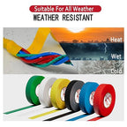 SWRT 6 Pack Colored Electrical Tape, 0.75 in x 66 FT High Temp Electric Tape Under 600V for All Weather, UV Protection, Flame Retardant, Suitable for Domestic, Commercial, and Industrial environments