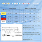 TICONN 300 Pcs Solder Seal Wire Connectors, Heat Shrink Butt Connectors, Waterproof and Insulated Electrical Wire Terminals, Butt Splice (300PCS)