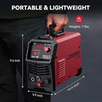 ARCCAPTAIN 55A Plasma Cutter, Non-Touch Pilot Arc High-Frequency Plasma Cutting Machine, 120/240V Dual Voltage IGBT Inverter, 1/2" Clean Cut, 2T/4T, for Beginners DIY