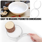 Wood Turning Double Ended Bowl Calipers Stainless Steel Woodworking Woodturning Tools Pottery Calipers Wood Lathe Thickness Measuring Tool(11 Inch)