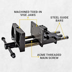Yost Vises 7WW-DI 7" Heavy-Duty Ductile Iron Woodworker's Vise, Black