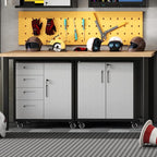 Metal Mobile Tool Storage Cabinet with Wheels,Heavy Duty Rolling Tool Cabinets for Garage,Metal Storage Cabinets with 4 Drawer and 1 Locking Doors,Assembly Required