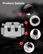 cciyu Front Right Brake Caliper Assembly w/Bracket 18B5008 For Dodge For Dakota 2005-2008,For Dodge For Ram 1500 2006-2008,For Mitsubishi For Raider 2006-2009