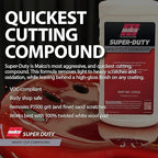 Malco Super Duty Heavy Cut Compound - Professional Cutting, Polishing and Finishing Compound/for Auto Paint Correction, Detailing and Buffing / 32 oz. (127632)