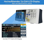 OWON Waveform Generator,30MHz Bandwidth, 125MSa/s Sampling Rate, 14 bits Vertical Resolution, 8K Waveform Length,5 Basic Waveforms, and 160 built-in Arbitrary Waveforms, with 3.6IN LCD Display DGE1030