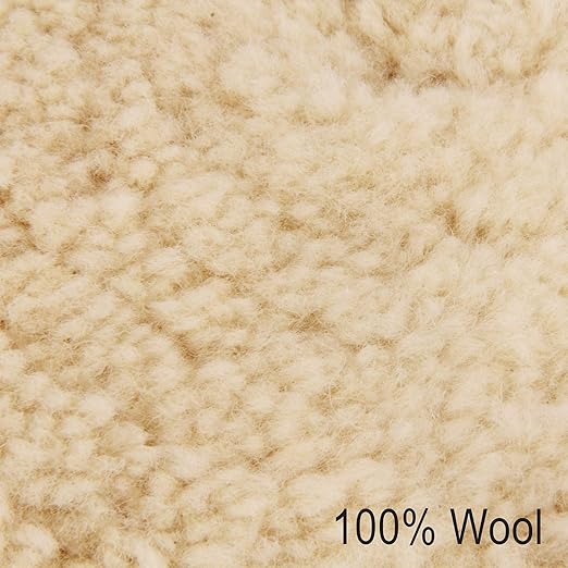 Makitoyo 3PCS Wool Buffing Pad Kit 8 Inch, 8" (200mm) 100% Natural Wool Hook and Loop Grip Polishing Pad for Car Polishing, Buffing and Cutting for Automotive, Marine and Epoxies