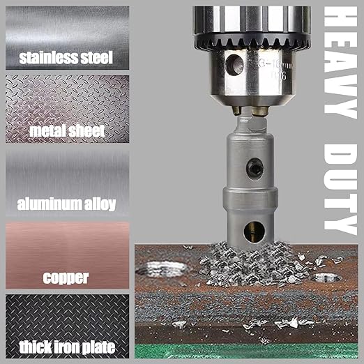 16PCS Carbide Hole Saw Kit, 5/8'' to 2'' Metal Hole Cutter with Pilot Drill, Holesaw for Hard Metal, Stainless Steel, Iron, Mild Steel, Aluminium, Alloy, Plastic, Fiberglass