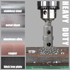 10PCS Carbide Hole Saw Kit, 16–53mm Metal Hole Cutter with Pilot Drill, Holesaw for Hard Metal, Stainless Steel, Iron, Mild Steel, Aluminium, Alloy, Plastic, Fiberglass