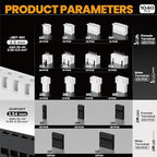 SOMELINE Crimp Tool Connector Kit, JST-XH 2.5mm/Du Pont 2.54mm Connector Set, 21 Types of Connectors, 30-20 AWG Ratcheting Crimper for JST Series,KF2510,Molex,AMP EI Series
