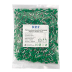 XHF 1000 PCS AWG 18/1.0mm² Wire Ferrules Insulated Copper Crimp Connectors, Crimp Pin Cord End Terminals Green