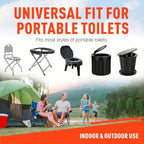 Firebelly Outfitters Portable Toilet Bags for 5 Gallon Bucket - 80 Biodegradable Camping Poop Bags - Leak-Proof, Durable Waste Bags for Outdoor, RV, & Emergency Use - Easy Disposal