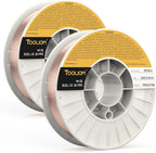TOOLIOM ER70S-6 .030"(0.8 mm) Mild Steel MIG Solid Welding Wire on 10-Pound Spool Compatible with TL-200M TL-250M Pro 2PCS