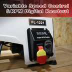 FINDBUYTOOL Wood Lathe, 12" x 21" Benchtop Variable Speed Midi Wood Lathe Machine, 3/4 HP, 6 AMP Motor, 2 Rotational Speed Range Settings (300-3500 RPM), Wood Lathe Machine