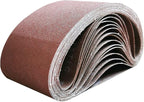 4x24 4 x 24 Sanding Belt Pack 4-Inch x 24-Inch,12 Pcs(4 Each of 80 120 150 Grits) Aluminum Oxide for Sander