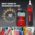 NOYAFA NF-858C Network Cable Tester Multifunctional with VFL Function,RJ11 RJ45 BNC,POE Voltage Testing Trace Cable Line Locator for Telephone/Ethernet/LAN Coax Cable Rechargeable Anti-Interference