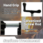 HENBOW 3/4" Pipe Clamp,Wood Gluing Pipe Clamp Set,Heavy Duty Cast Professional Pipe Clamps Tools,Cast Iron Wood Clamps Quick Release for Woodworking Improvement and Diy Projects(2Pack-Black)