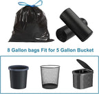 40 PCS Portable Toilet Bags with Drawstring, Biodegradable Porta Potty Bags - 8 Gallon Thickened Waste Bags Fit for 5 Gallon Bucket, Camping Poop Bag, Trash Bags for Home Boating Travel Outdoor