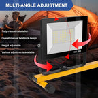 14000Lumens LED Work Lights with Stand, 2 Adjustable Work Lamp Head with Individual Switch, IP66 Waterproof Tripod Work Light for Outdoor Indoor Job Site Workshop Garage Construction Site