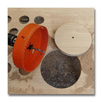 Hole Saw Kit for Metal and Wood Plastic Project, Bi-Metal Hole Saw Set with Case and Arbor, 3", 4" and 4-1/4", Hole Cutter with Flat and Smooth Cutting Drilling Edge, Fast Chip Removal
