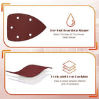 240 Grit Mouse Sander Sandpaper, Jamiikury 5 Hole Detail Sander Sandpaper Palm Sander Paper Mouse Sanding Pads Hook and Loop Sanding Sheets - Pack of 50