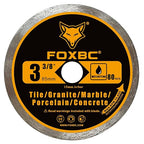FOXBC 3-3/8 Inch Compact Circular Saw Blade Set, Multi-Material Cut for Wood, Plastic, Metal, Tile Cutting, 15mm Arbor - 6 Pack