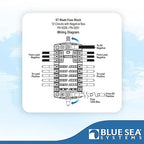 Blue Sea Systems 5026 ST Blade Fuse Block 12 Circuit with Ground and Cover, 100 Amps