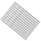 Drill Bit, 3/64" Cutting Diameter, 4241 HSS 118° Cutting Angle Uncoated Bright Versatile Jobber Bits - (Applications: for Drilling Plastic Wood Soft Metal), 12-Pieces