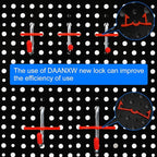 4 Pack Heavy Duty Steel Pegboard Garage Organization Panels,Universal 1/8 and 1/4 Pegboard Accessories,Suitable for Tool Storage,Garage Storage etc. (Black, 16X10.5)