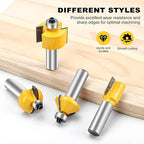 Router Bit Set of 40 Pieces Router bits 1/2 Inch Shank 40pcs Expert Router Bit Kit C3 Alloy Blade Router bits for Precision Carving and Versatile Applications