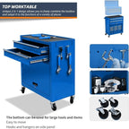 8-Drawer High Capacity Rolling Tool Chest - Wheeled Cabinet with Lockable Drawers - Combo Tool Box for Workshop & Mechanics Garage