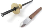 Taytools 773338 3 Piece Dovetail Layout Kit with Dovetail Marking Jig with 1:5 and 1:8 Slopes, Mikov Marking Knife and Wheel Marking Gauge