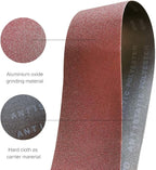 4x24 4 x 24 Sanding Belt Pack 4-Inch x 24-Inch,12 Pcs(4 Each of 80 120 150 Grits) Aluminum Oxide for Sander
